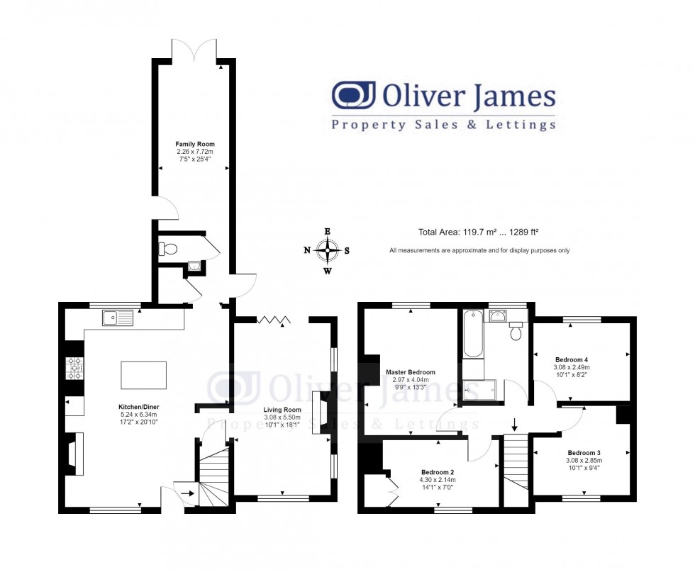 Floorplan for Ramsey Road, Kings Ripton, Huntingdon.