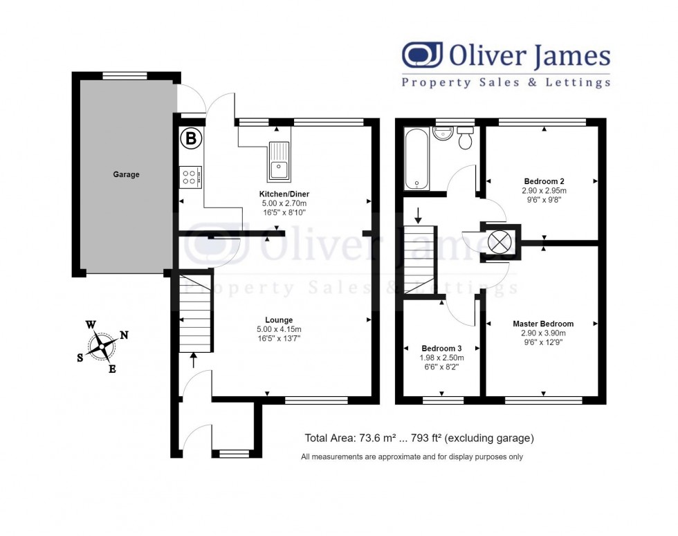 Floorplan for Middlefield Road, Sawtry, Huntingdon.