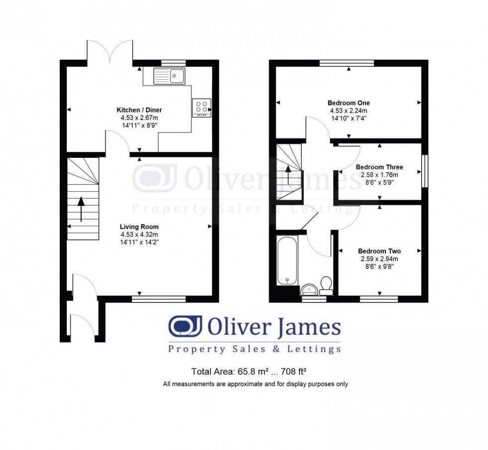 Floorplan for Wellsfield, Huntingdon