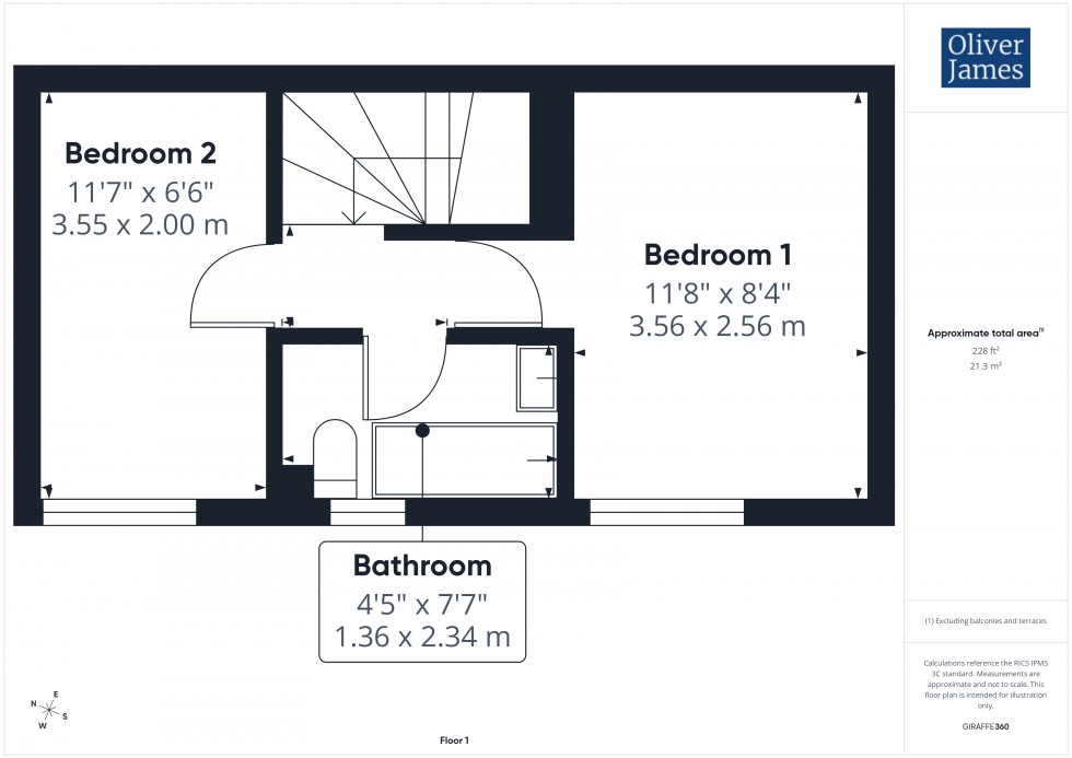 Floorplan for Stubbs Close, St. Ives, PE27