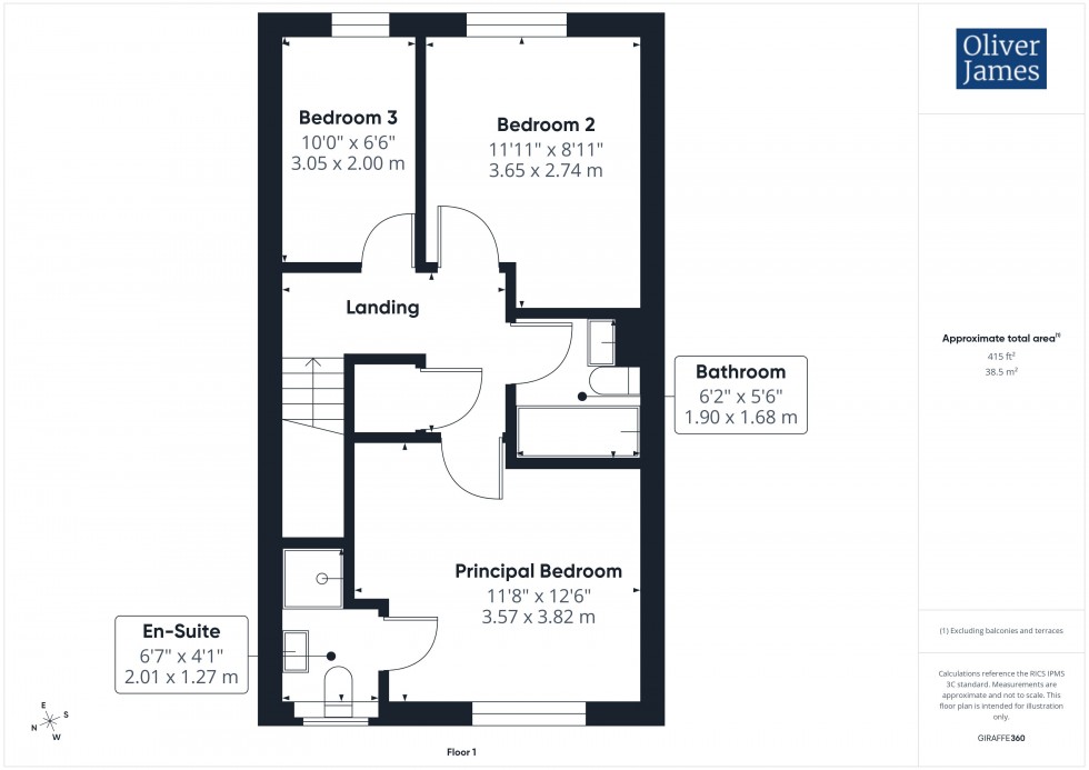 Floorplan for Sapley Park, Huntingdon, PE29