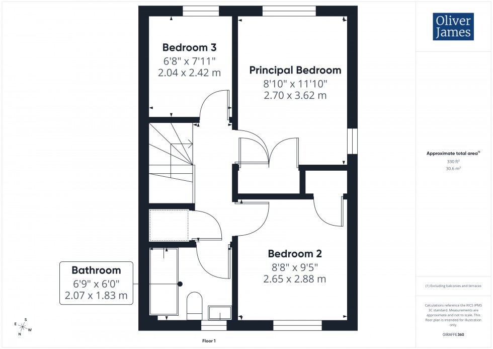 Floorplan for Bayley Road, Alconbury Weald, PE28