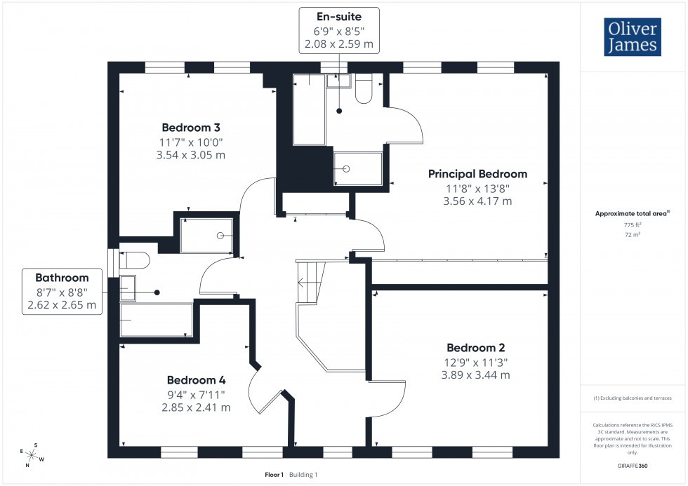 Floorplan for Reeve Way, Godmanchester, PE29