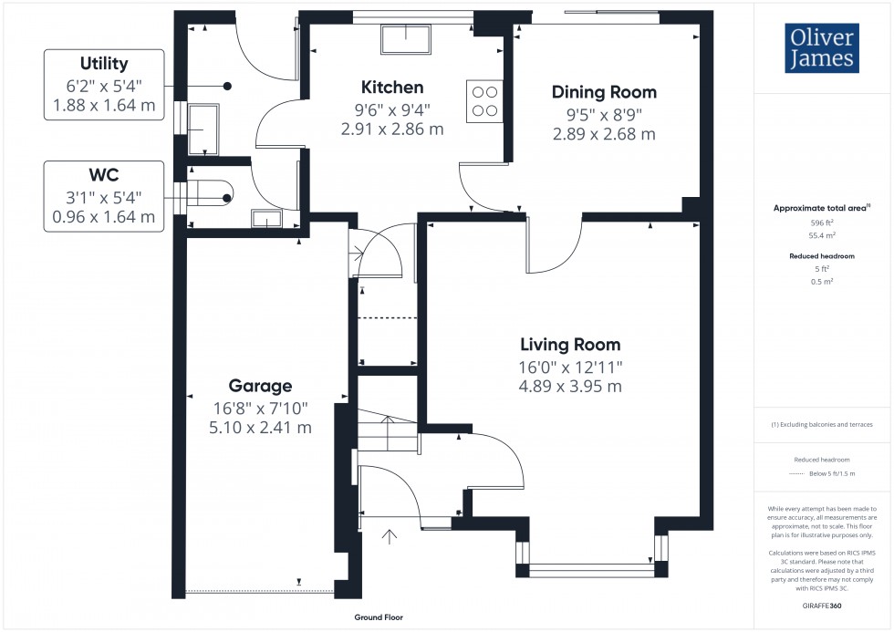 Floorplan for Dartmoor Drive, Huntingdon, PE29