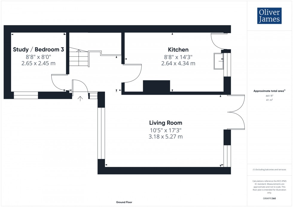 Floorplan for Elm Close, Huntingdon, PE29