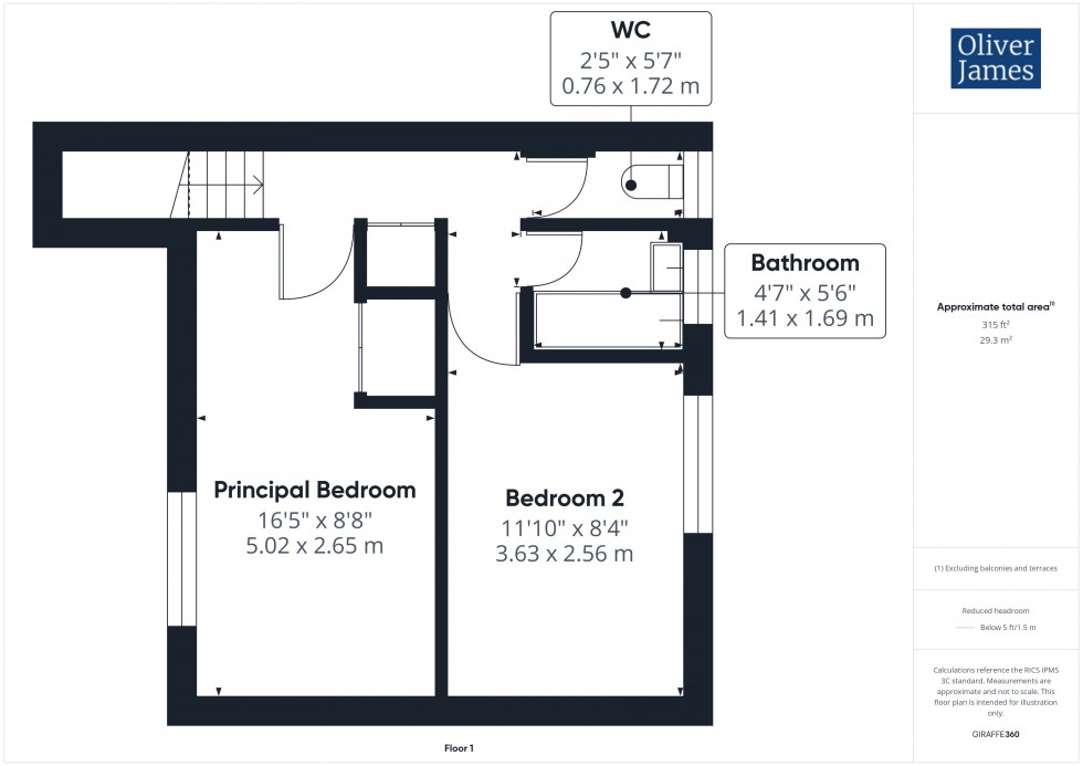 Floorplan for Elm Close, Huntingdon, PE29