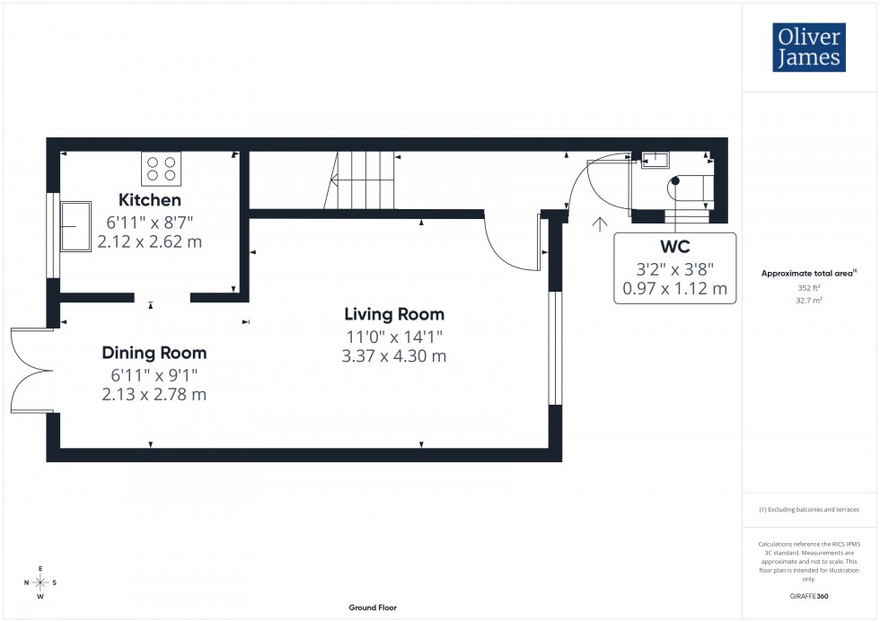 Floorplan for Brampton Road, Huntingdon, PE29