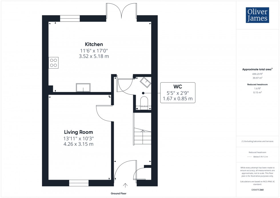 Floorplan for Griffin Road, Brampton, PE28