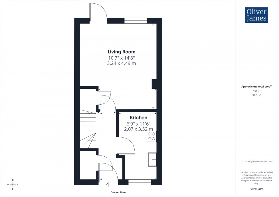 Floorplan for Hodson Court, Sawtry, PE28