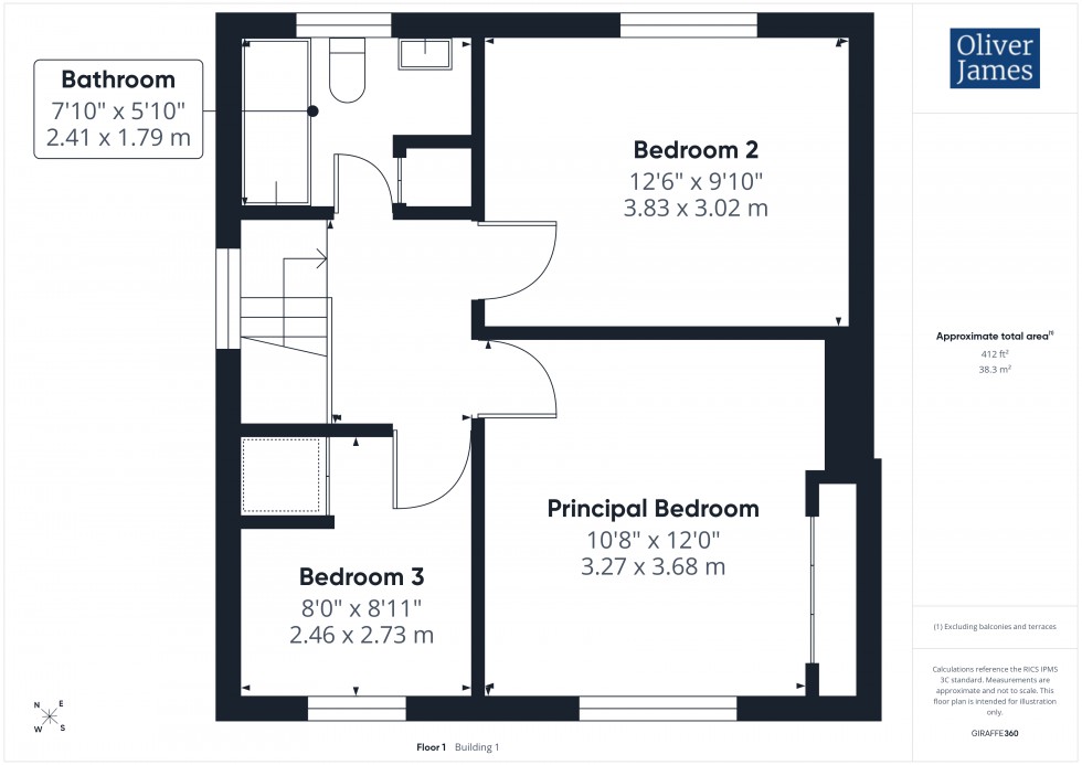 Floorplan for Pound Close, Hail Weston, PE19
