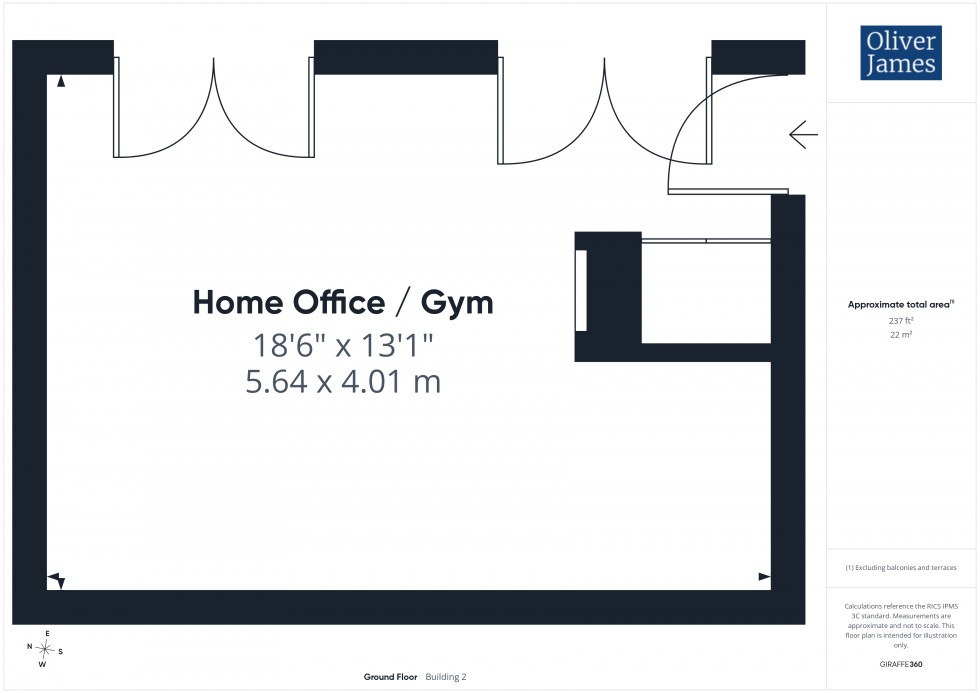 Floorplan for Pound Close, Hail Weston, PE19