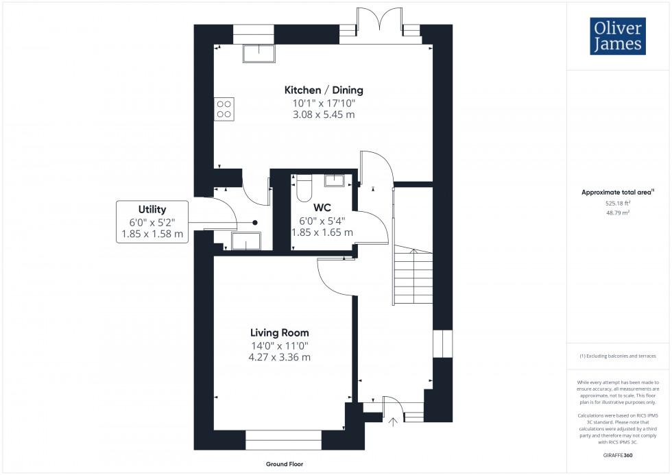 Floorplan for Peacock Drive, Sawtry, PE28