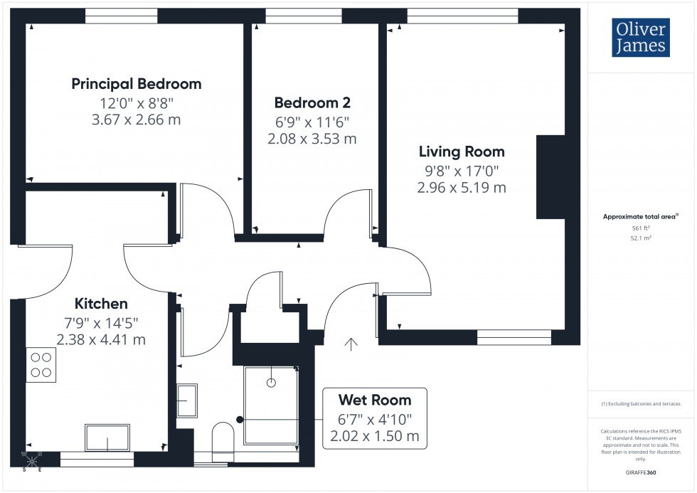 Floorplan for Carter Close, Brampton, PE28