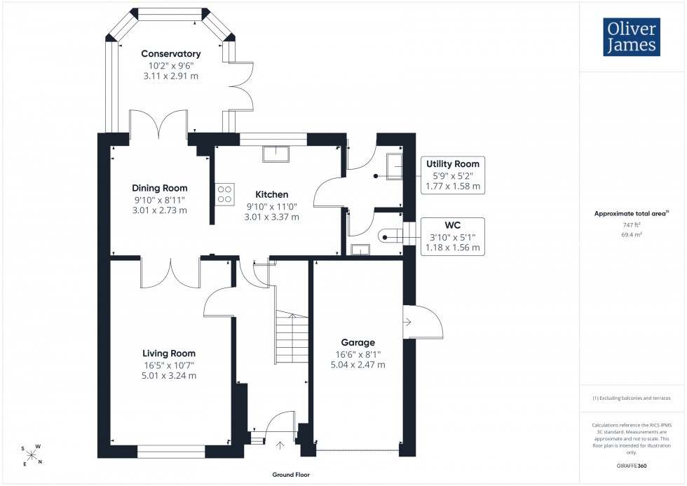 Floorplan for Falcon Drive, Hartford, PE29