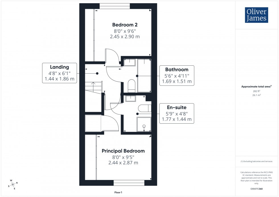 Floorplan for Ruston Close, Huntingdon, PE29