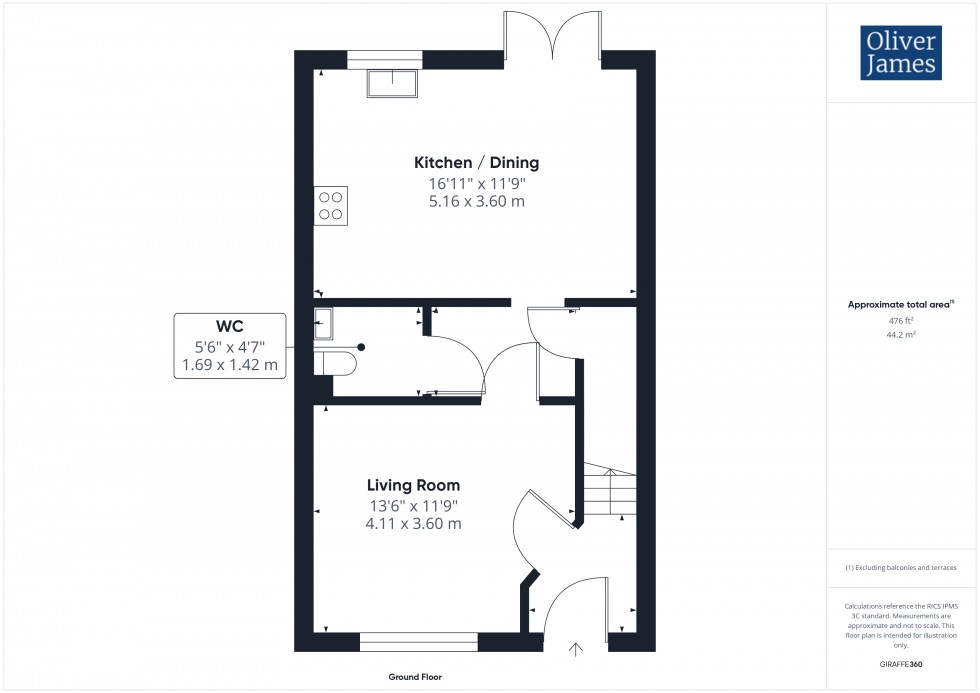 Floorplan for Payne Road, Sawtry, PE28