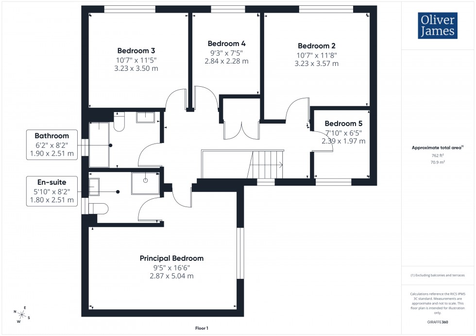 Floorplan for Owl Way, Hartford, PE29