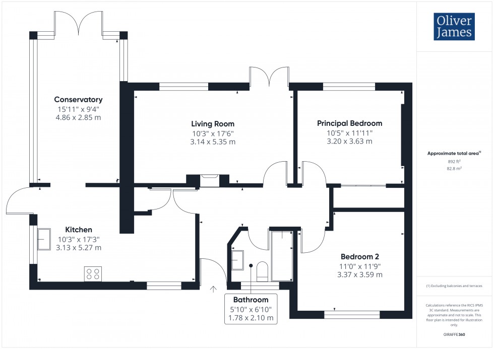 Floorplan for Pear Tree Close, Fenstanton, PE28