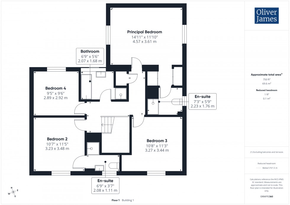 Floorplan for Rowell Way, Sawtry, PE28