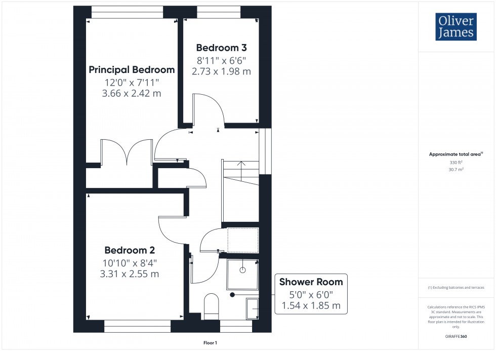 Floorplan for Laws Crescent, Brampton, PE28