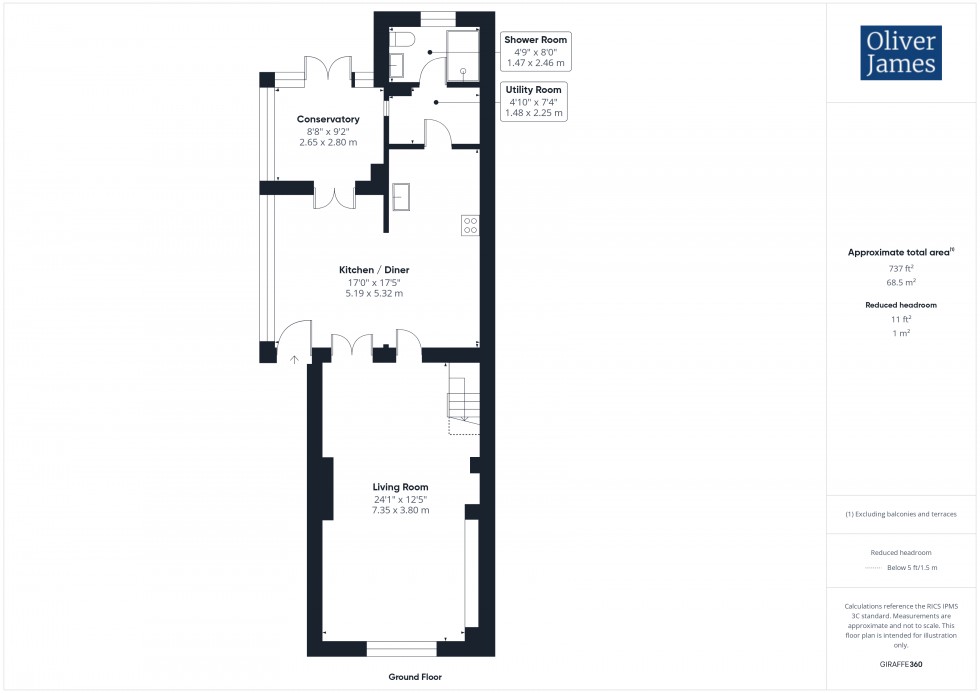 Floorplan for West Street, Huntingdon, PE29