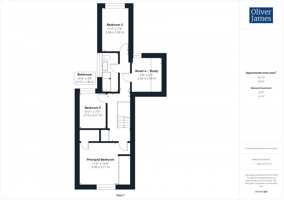 Floorplan for West Street, Huntingdon, PE29