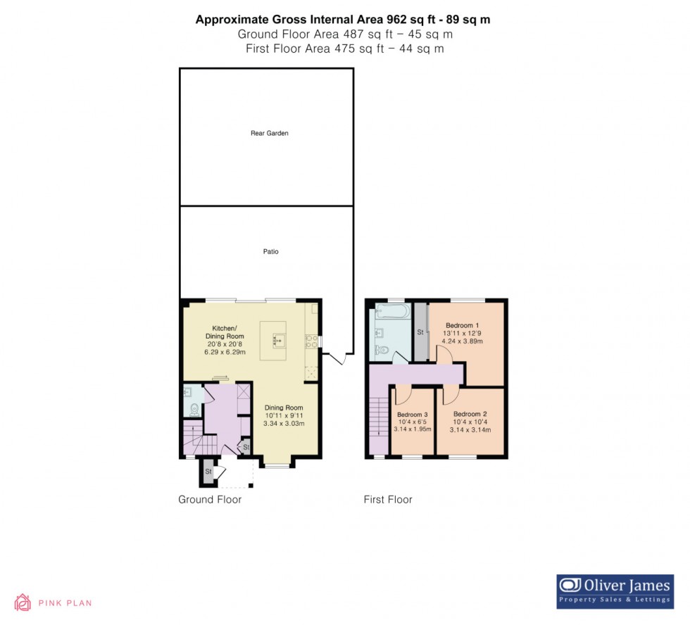 Floorplan for Fen Lane, Sawtry, PE28