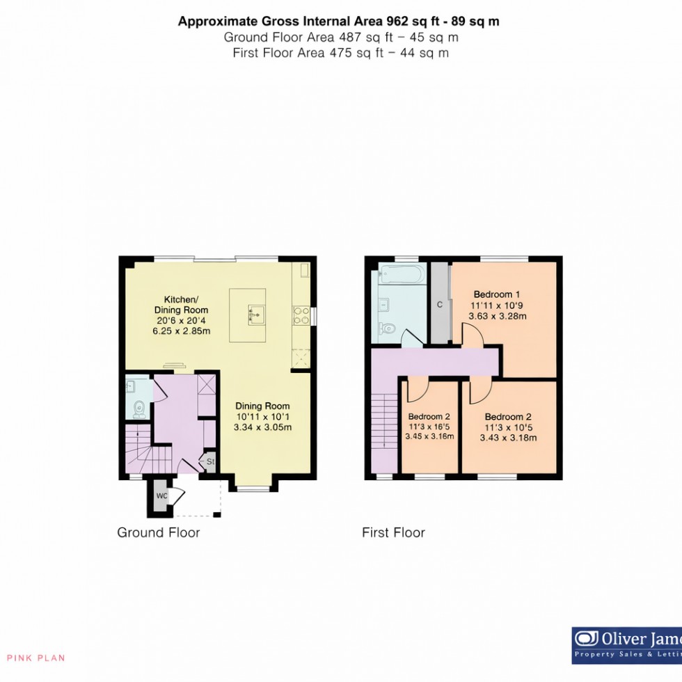 Floorplan for Fen Lane, Sawtry, PE28