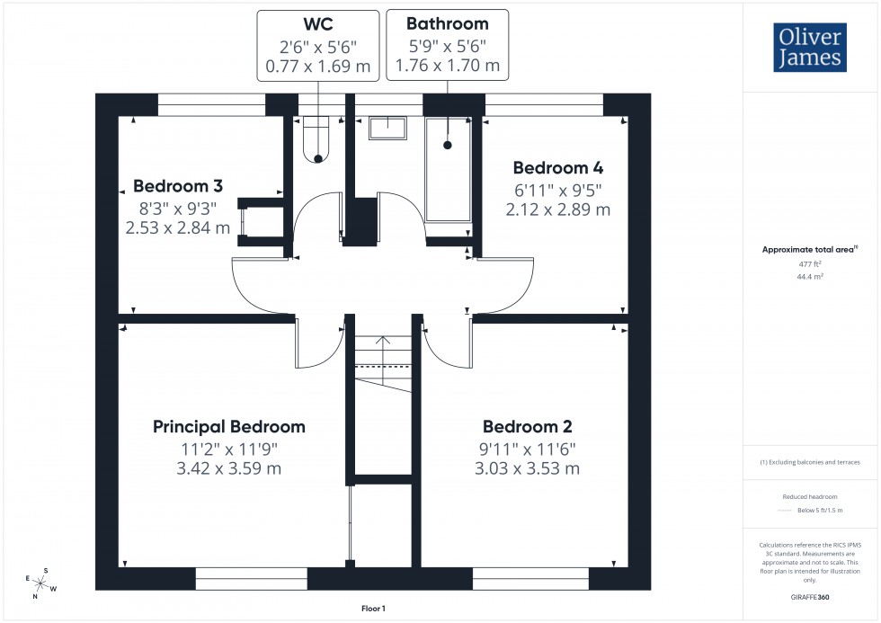 Floorplan for Spring Close, Huntingdon, PE29