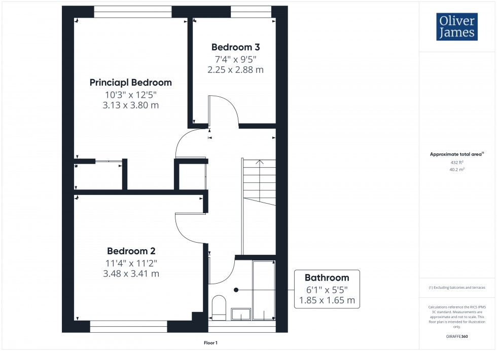 Floorplan for Norfolk Road, Huntingdon, PE29