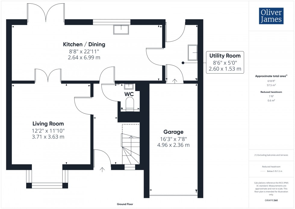 Floorplan for Flamsteed Drive, Huntingdon, PE29