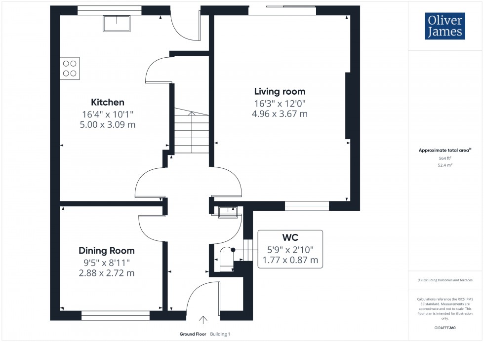 Floorplan for Gloucester Road, Sawtry, PE28
