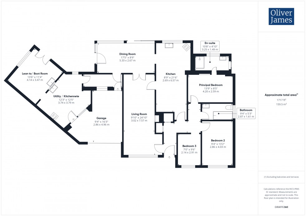 Floorplan for Mill Road, Hartford, PE29