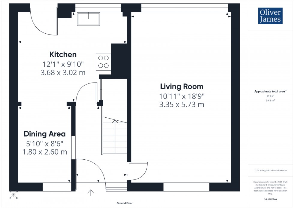 Floorplan for Maule Close, Huntingdon, PE29