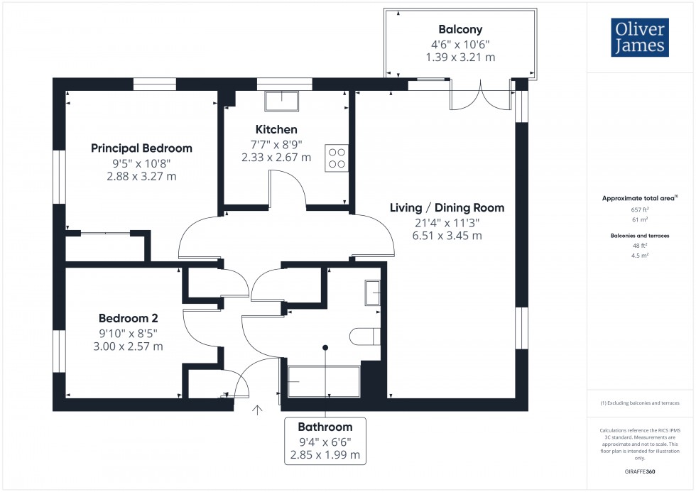 Floorplan for Hammonds Drive, Peterborough, PE1