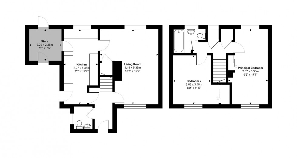 Floorplan for Bath Crescent, Wyton, PE28