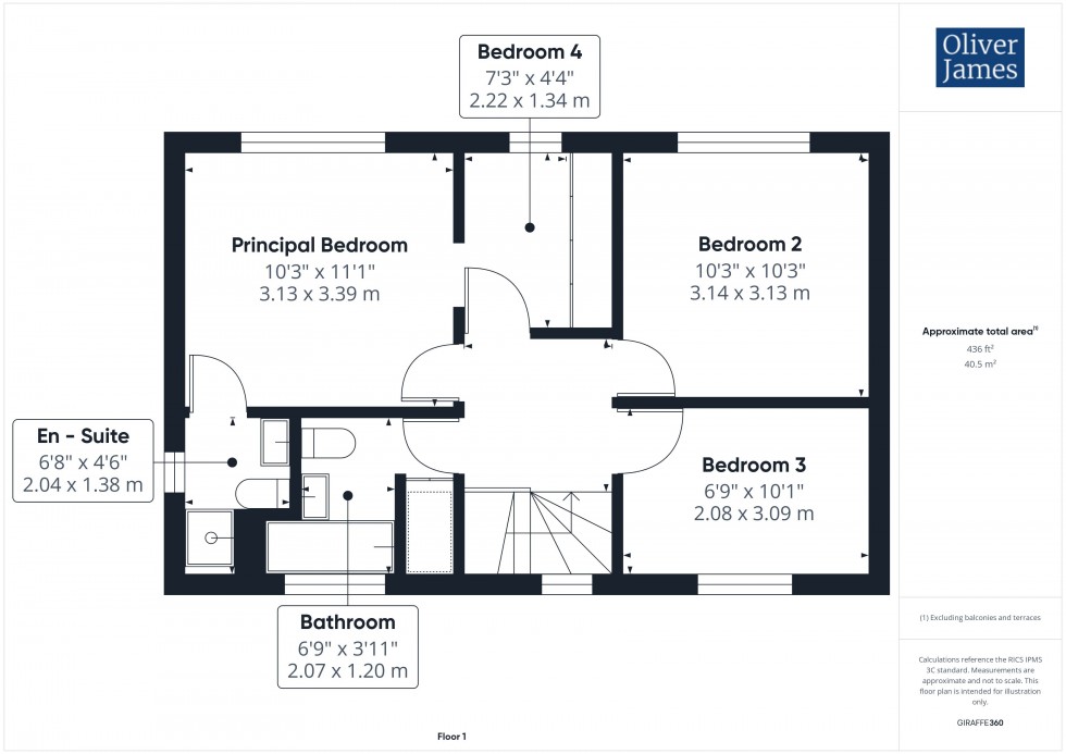 Floorplan for Bluegate, Godmanchester, PE29