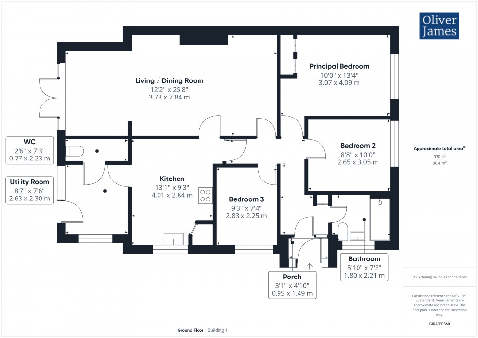 Floorplan for Woodfield Avenue, Ramsey, PE26