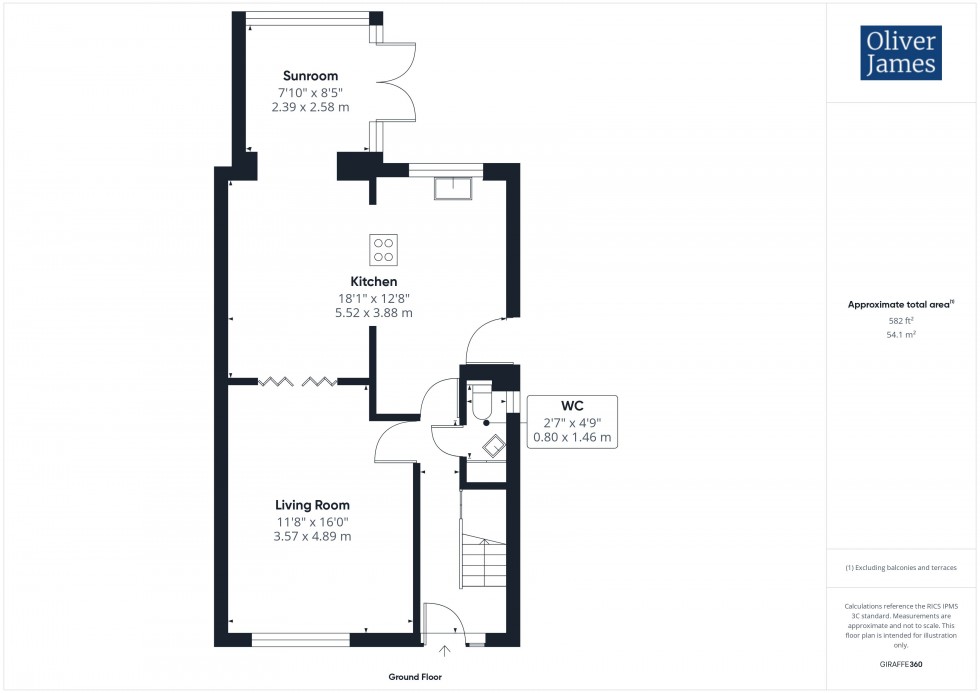 Floorplan for Buckingham Way, Sawtry, PE28