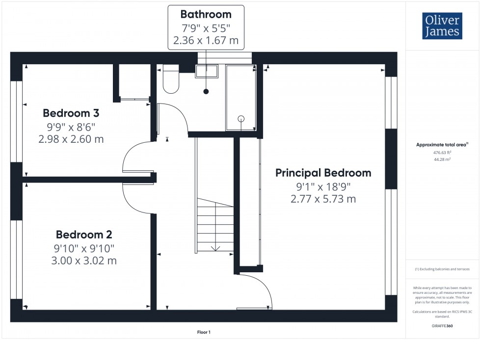 Floorplan for Rodney Road, Hartford, PE29