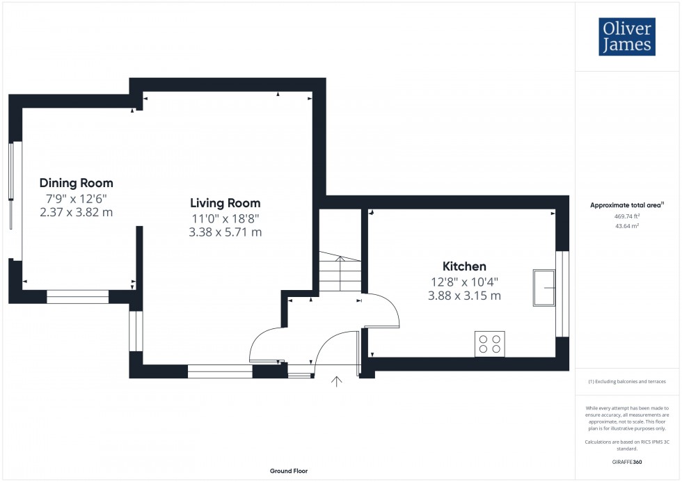 Floorplan for Rodney Road, Hartford, PE29