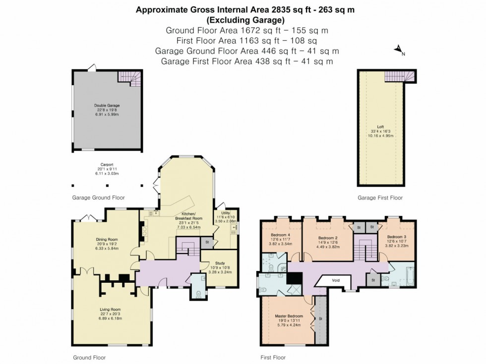 Floorplan for Monks Wood, Abbots Ripton, PE28